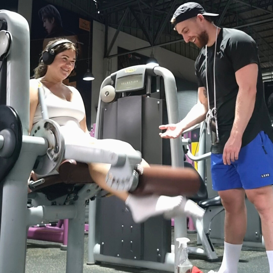 Coach Myke working with a client